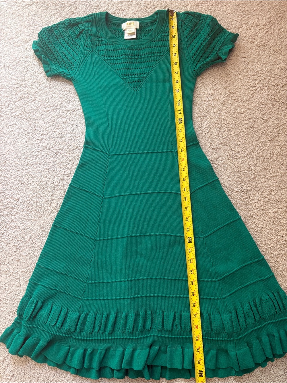 Maeve by Anthropologie Green Knit Mini Dress - Picture 5 of 6
